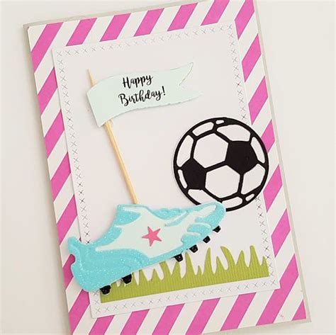 Soccer Birthday Card Girls Soccer Card Sports Birthday Card Etsy