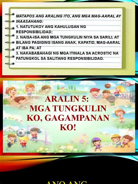 Ano Ang Ibig Sabihin Ng Tungkulin Bilang Anak