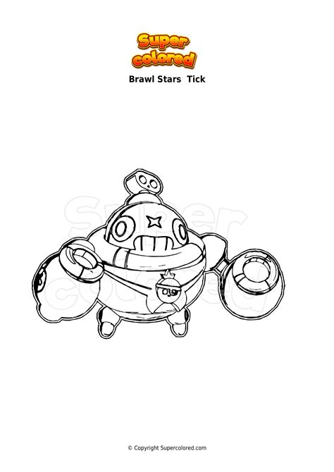 Coloring Page Brawl Stars Belle Supercolored