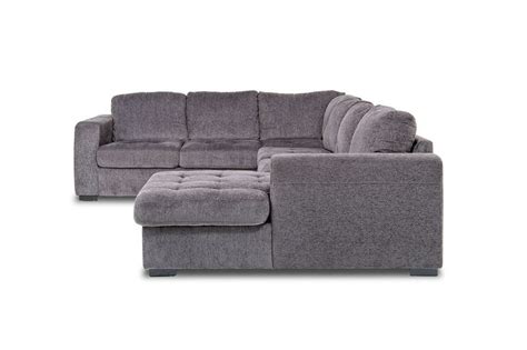 claire full pullout tux chaise sectional in gray right facing sectional sofa with chaise