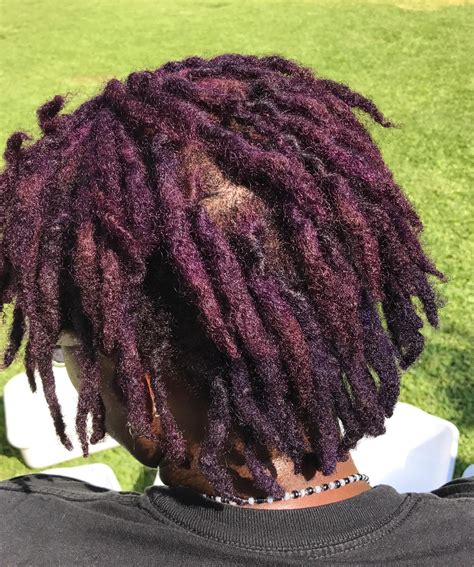 Purple Punky Colours Dye Locks 7 Months Old This Week Dreadlocks