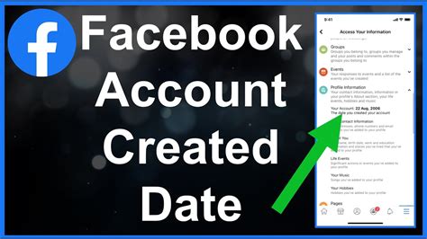How To See Your Facebook Account Created Date Youtube