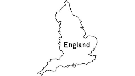 England Map Outline Coloring Uk Political Map Drawing Easy Step