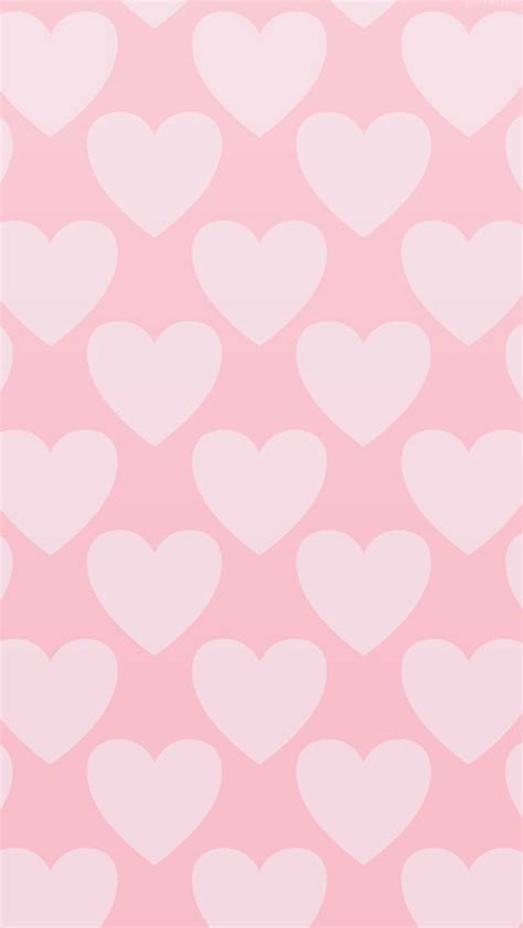 Pink On Pink Pastel Hearts Iphone Wallpaper Phone