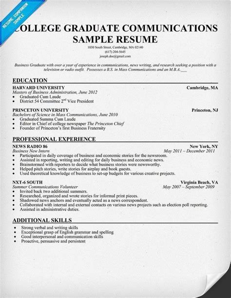 The first section of your resume is the introduction. Resume Sample for Fresh Graduate High Quality Resume ...
