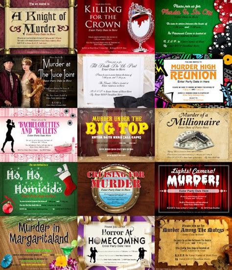 Murder mystery party games by my mystery party. Download a FREE invitation to a murder mystery party here ...