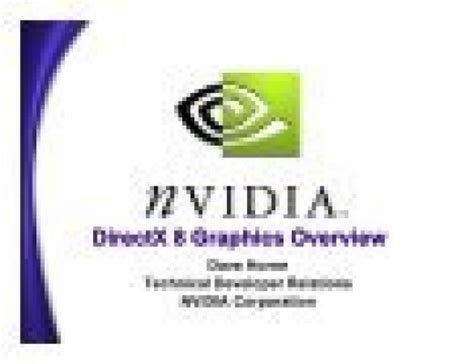 Directx 8 Graphics Overview Nvidia Developer Zone