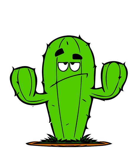 Cactus Cartoon Cactus Cartoon Herbivorous Animals Cactus Pictures
