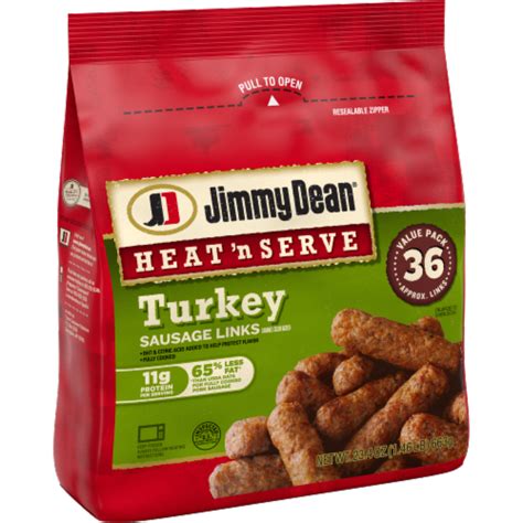 Jimmy Dean Heat N Serve Turkey Sausage Frozen Breakfast Links 36 Ct