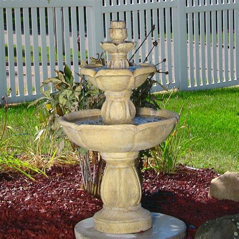 Sunnydaze Birds Delight Outdoor Water Fountain Includes Electric