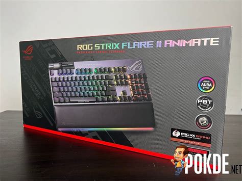 Asus Rog Strix Flare Ii Animate Review Pretty Anime Matrix Led And