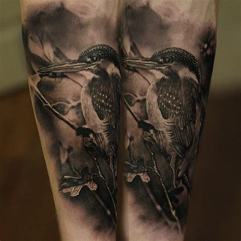 Go learn about the negative space, what the etched in stone names mean. 16 Fantastic Kingfisher Tattoos | Tattoodo