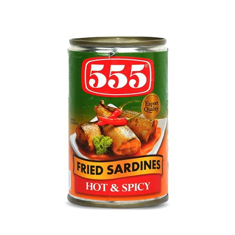 555 Fried Sardines Hot Spicy 155g