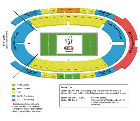 Singapore National Stadium Seating Plan