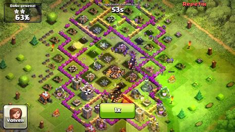 Clash Of Clans Level 6 Attack Giants Archers Goblin Wall Breaker