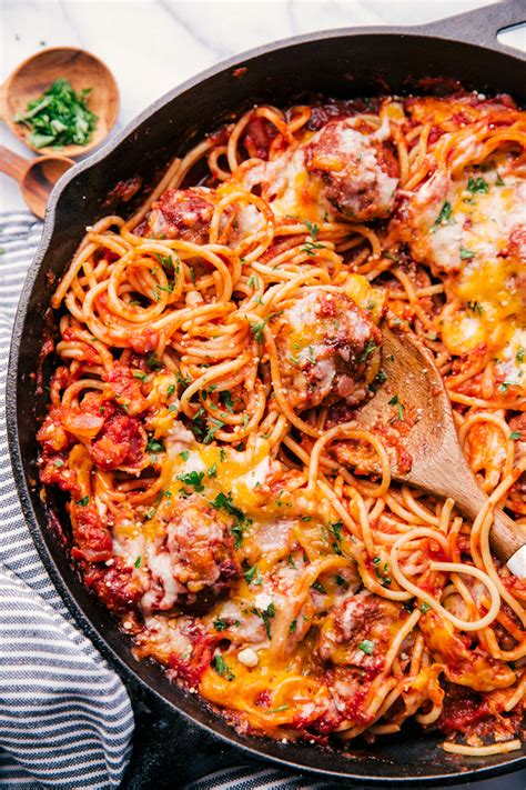 Easy Baked Spaghetti Casserole Recipe | The Food Cafe | Just Say Yum