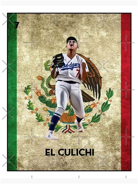 Julio Urias Mexican Loteria El Culichi Funny Spanish Los Angeles