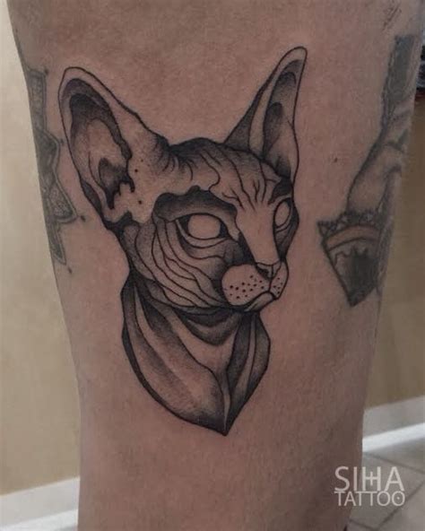 Geometric Tattoo Cat Sphinx Tattoo Your Number