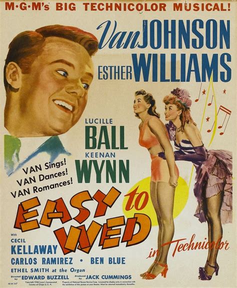 Easy To Wed 1946 Lucille Ball Movie Posters Old Movie Posters
