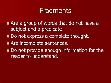 Ppt Fragments Powerpoint Presentation Free Download Id4564818