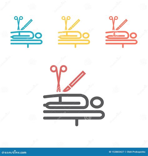 Surgical Equipment Line Icon Vector Sign For Web Graphic Ilustra O Do Vetor Ilustra O De