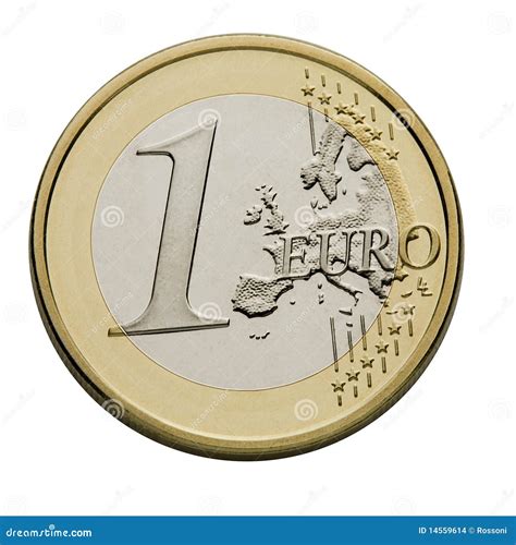 One Euro Coin European Union Currency Stock Photo Image Of