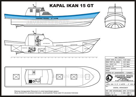 Kapal Fiber Buatan Indonesia Kapal Ikan 15 Gt Multipurpose