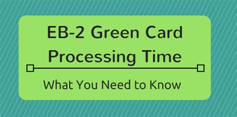 Eb 2 Green Card Processing Time What You Need To Know Timeline Steps