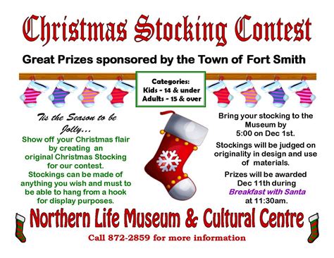 Northern Life Museum And Cultural Centre News Christmas Stocking Contest