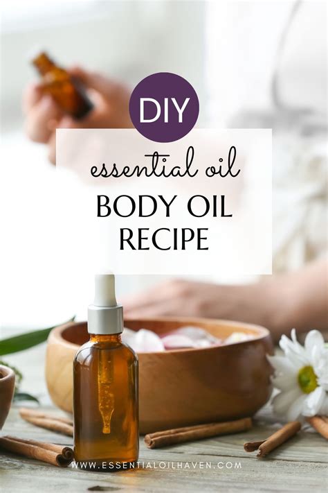 Essential Oils Body Oil Recipe For Dry Skin Hydrate And Moisturize