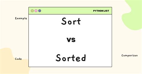 Difference Between Sort And Sorted In Python