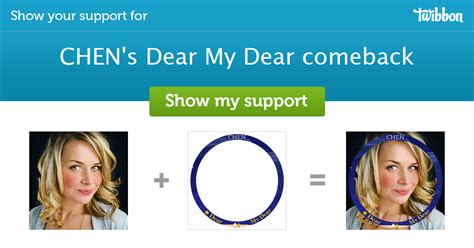 Chen S Dear My Dear Comeback Support Campaign Twibbon