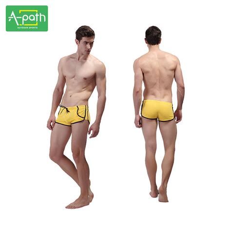 2019 new men s swimwear underwear sports sexy summer man dry spell color swimming trunks one