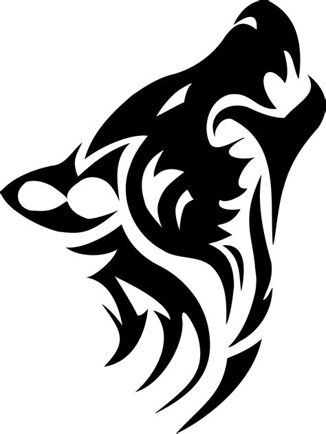 Wolf Tattoos Png Transparent Images Png All Tribal Wolf Tattoo