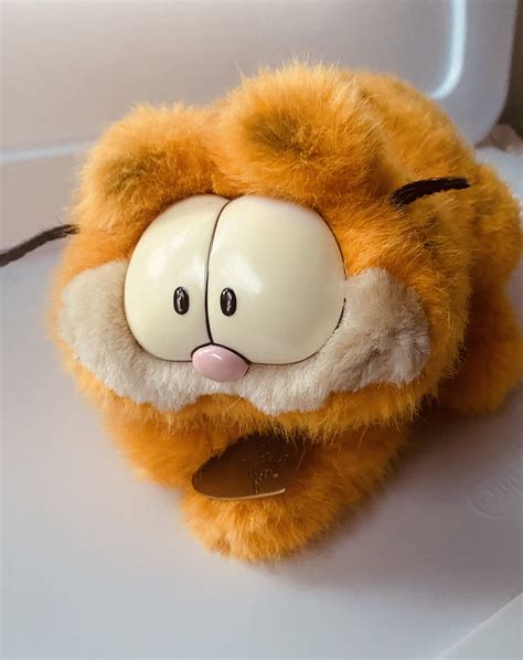 Garfield Plush Vintage 1981 Rare With Necklace Etsy In 2021 Vintage