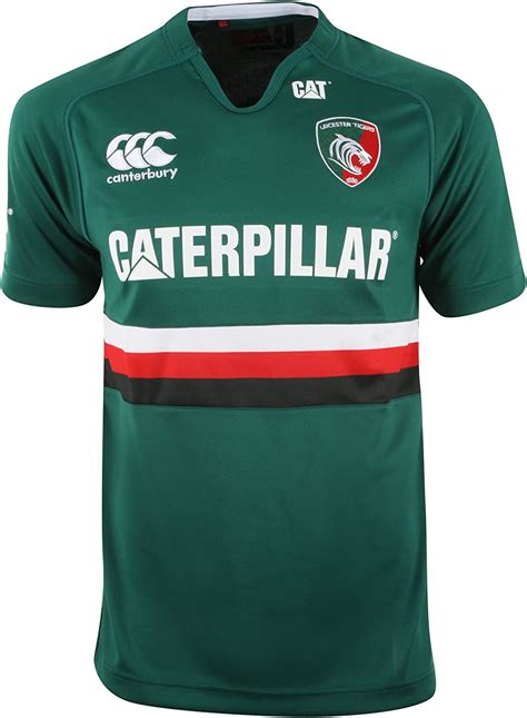 Leicester Tigers Home 201314 Ss Pro Rugby Shirt Evergreen Size Xxl