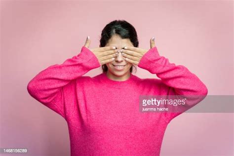 Female Model Cover Eyes Photos And Premium High Res Pictures Getty Images