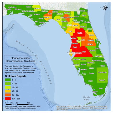 Florida Sinkhole Map By County Printable Maps Images And Photos Finder
