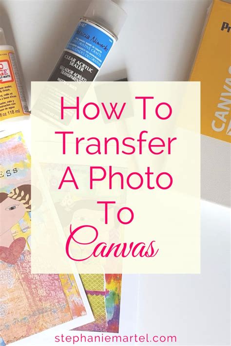 How To Transfer A Photo To Canvas Diy Canvas Photo Canvas Photo