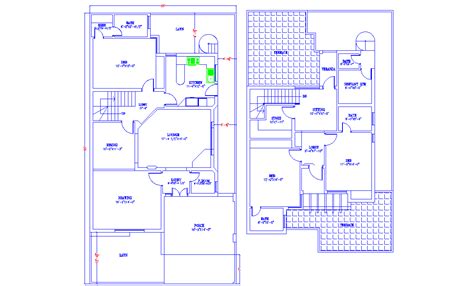 G1 Duplex House Floor Plan Dwg File Download Autocad File Cadbull