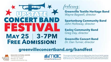 Upstate Concert Band Festival Sc Arts Hub