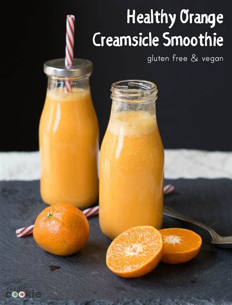 Drink The Rainbow Healthy Orange Creamsicle Smoothie • The Fit Cookie