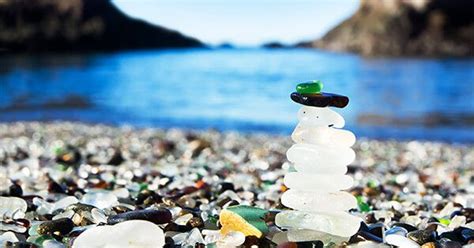 Stunning Colorful Glass ‘pebble’ Beach At Ussuri Bay Design Swan Glass Beach California