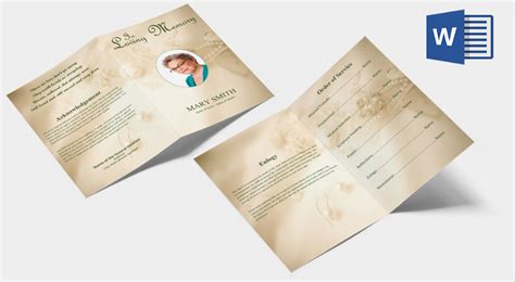 Free 48 Sample Funeral Programs Templates In Pdf Ms Word Psd