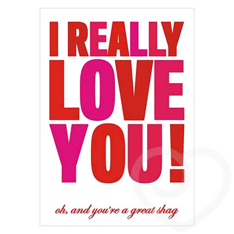 I Really Love You Greeting Card Lovehoney