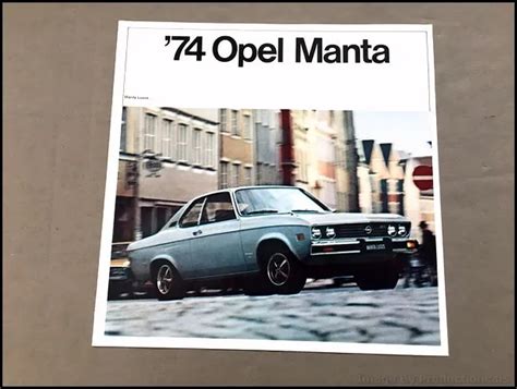 1974 Buick Opel Manta And Rallye Vintage Car Sales Brochure Folder 11