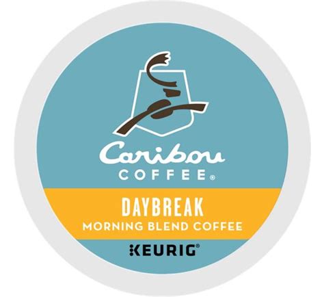 1 k cup pods from 4 popular caribou varieties, including caribou blend, daybreak, lakeshore and mahogany. anytimecoffee.com. Caribou Coffee - Daybreak Blend - K ...