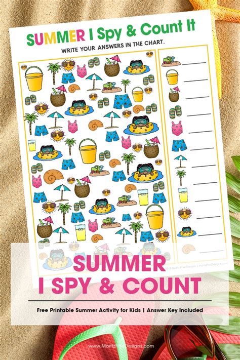 I Spy Summer Printable