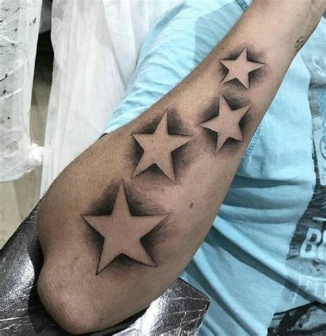 Best Star Tattoos For Men Nautical Shooting Designs