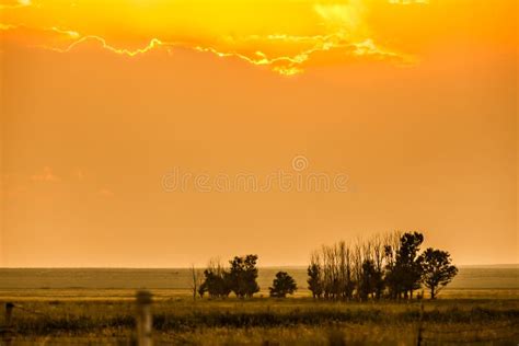 Grassland At Sunset Stock Image Image Of Cloud Natural 45854607